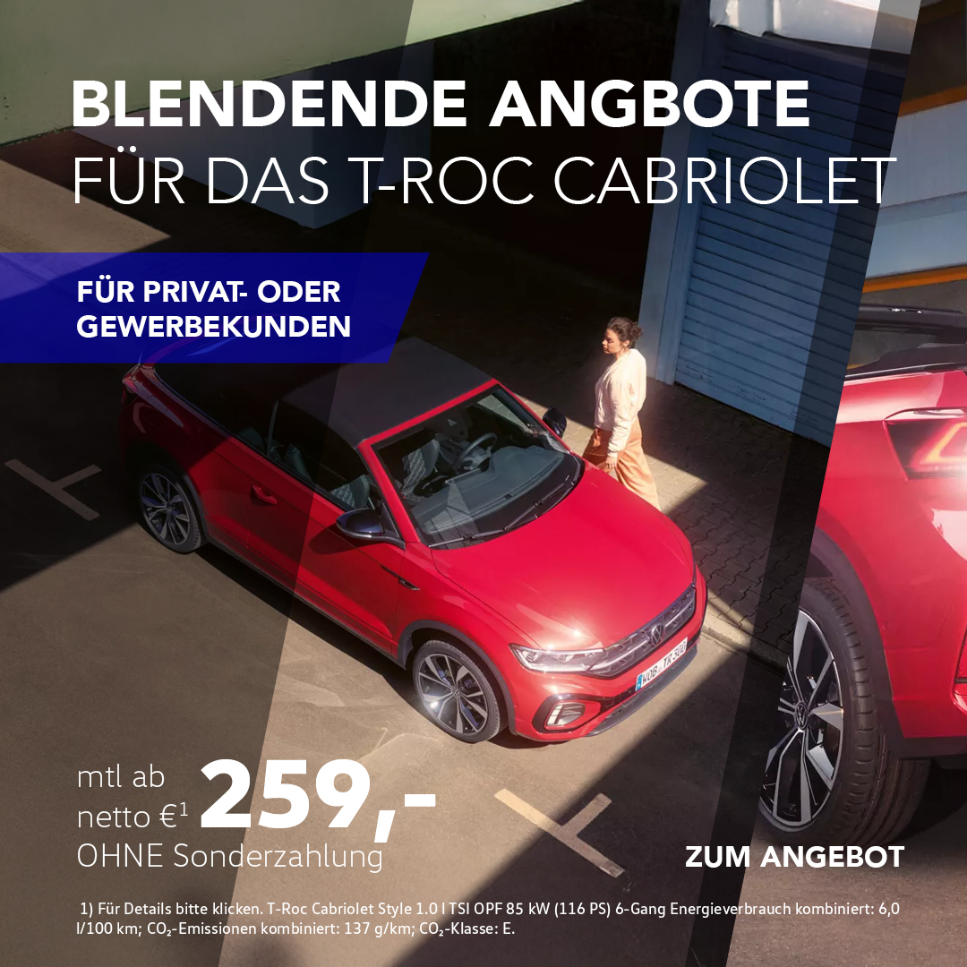BEITRAG VW T-Roc Cabriolet Leasing Q3:25